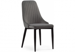 Стул на металлокаркасе Kora dark gray / black (47x57x89)