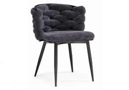 Стул на металлокаркасе на металлокаркасе Rendi gray-blue / black (64x70x77)