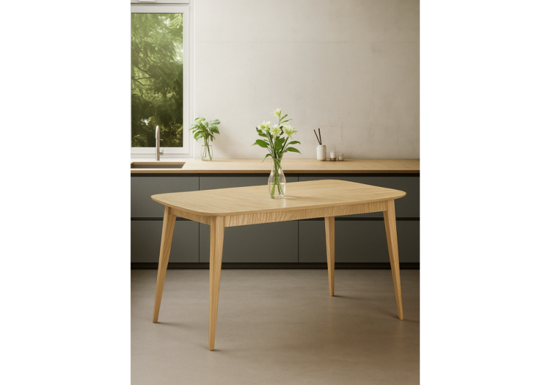 Стол деревянный Адель 145(190)x80 светлое дерево (80x76)