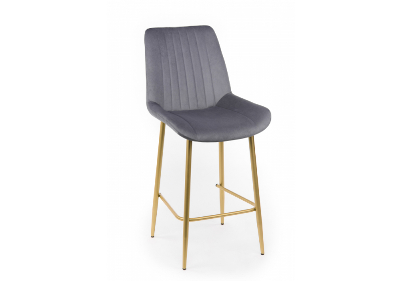 Барный стул Седа темно-серый (zd 995) / золотой np (49x57x102). 